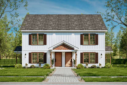 Traditional House Plan #699-00409 Elevation Photo