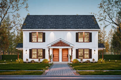 Traditional House Plan #699-00409 Elevation Photo