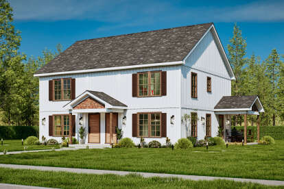 Traditional House Plan #699-00409 Elevation Photo