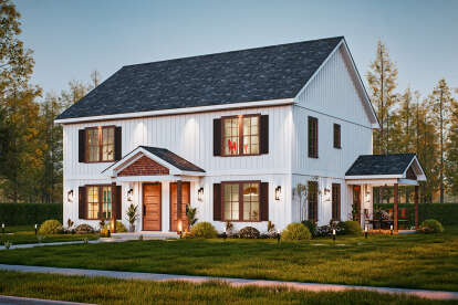 Traditional House Plan #699-00409 Elevation Photo