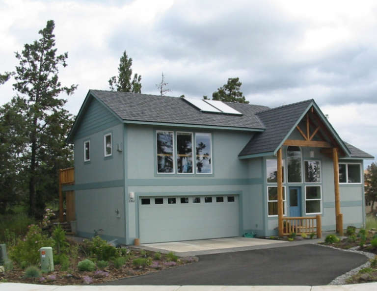 Passive Solar House Plan #192-00026 Elevation Photo