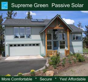 Passive Solar House Plan #192-00026 Elevation Photo