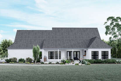 Modern Transitional House Plan #5995-00042 Elevation Photo