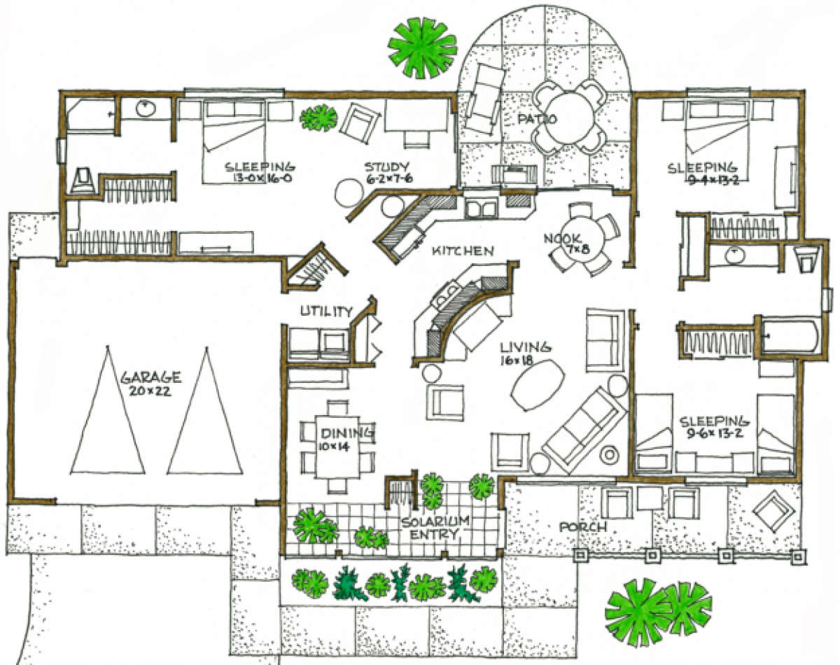 Floorplan 1 for House Plan #192-00029
