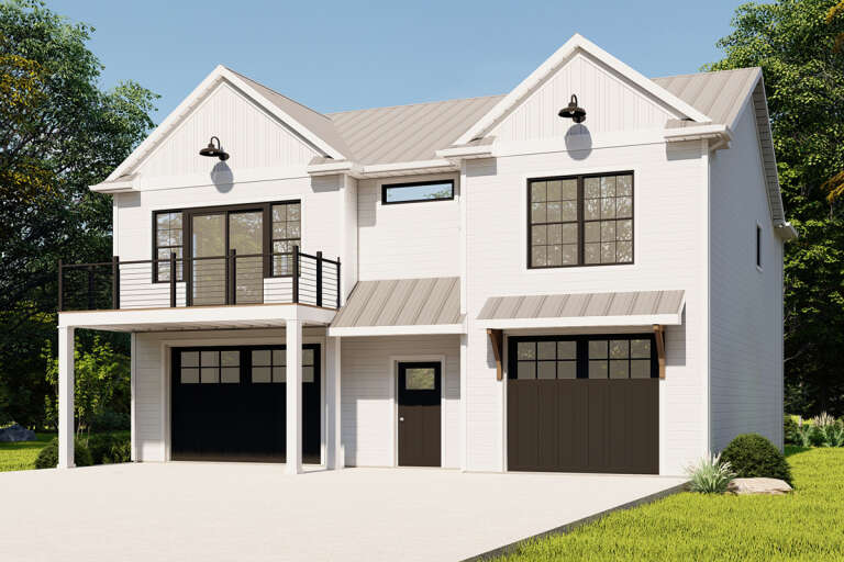House Plan House Plan #33511 Angled Front Elevation