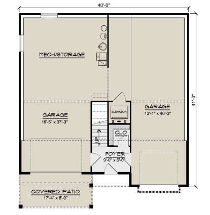 First Floor for House Plan #5032-00357