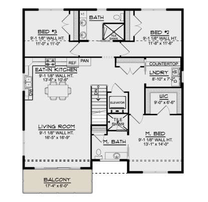 Main Floor for House Plan #5032-00357