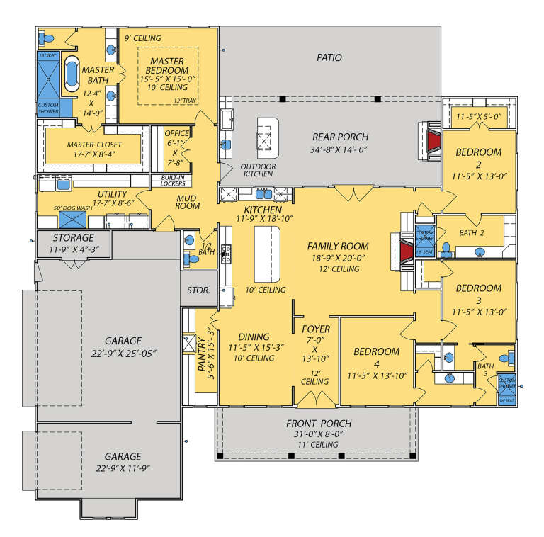 House Plan House Plan #33512 Drawing 1