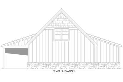 Barn House Plan #940-01315 Elevation Photo