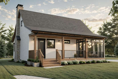 Modern Farmhouse House Plan #348-00341 Elevation Photo