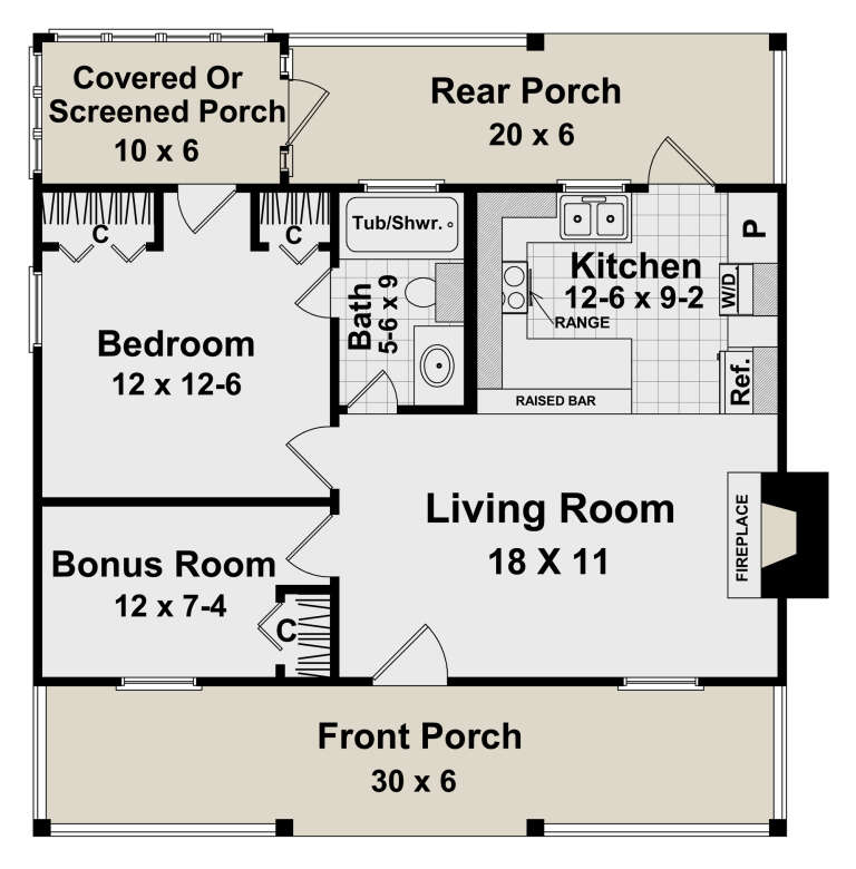 House Plan House Plan #33515 Drawing 1