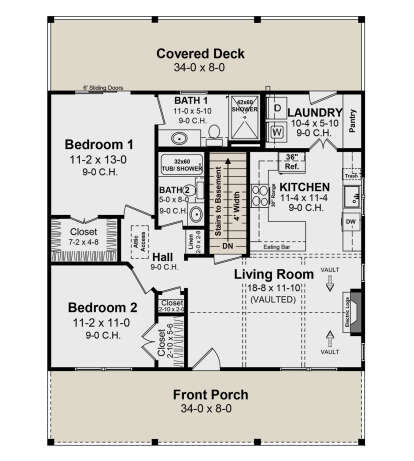 Main Floor for House Plan #348-00344
