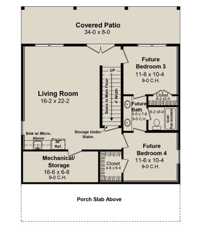 Basement for House Plan #348-00344