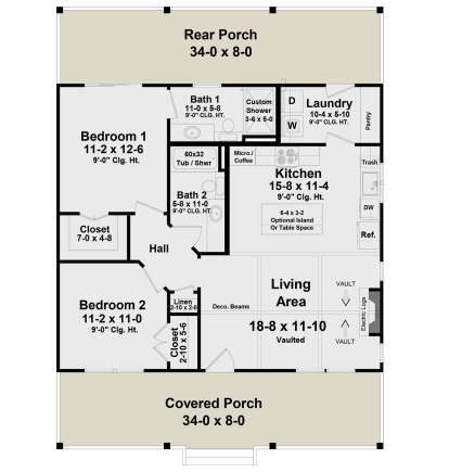 Main Floor for House Plan #348-00345