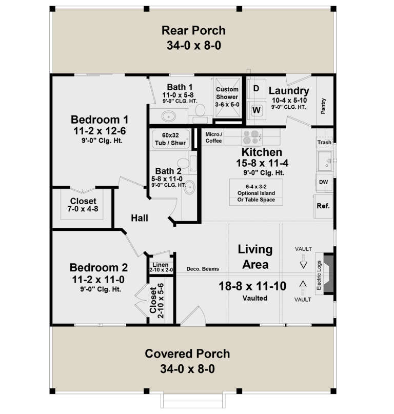 House Plan House Plan #33519 Drawing 1