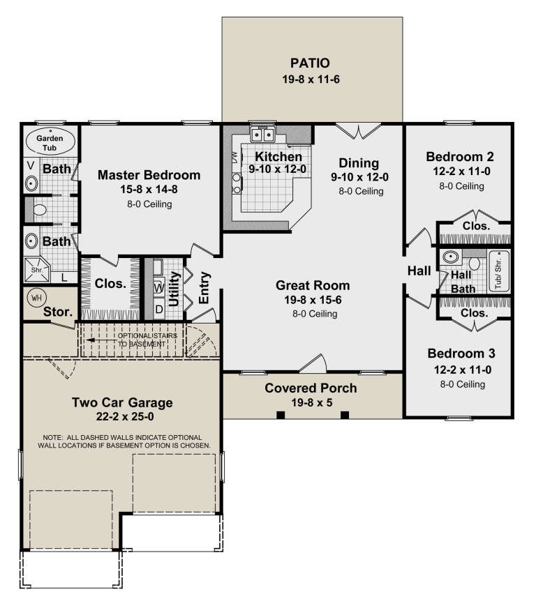 House Plan House Plan #33520 Drawing 1