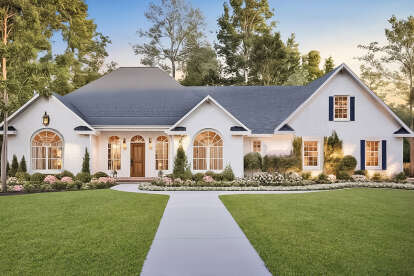European House Plan #348-00347 Elevation Photo