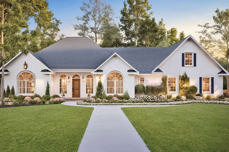 House Plan House Plan #33521 Front Elevation 
