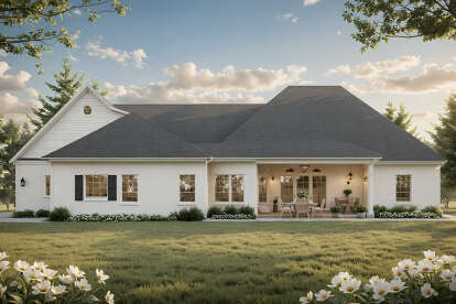 European House Plan #348-00347 Elevation Photo