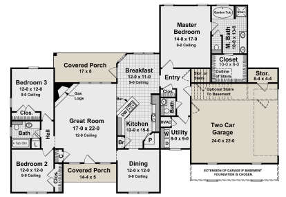 Main Floor for House Plan #348-00347