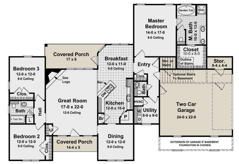 House Plan House Plan #33521 Drawing 1