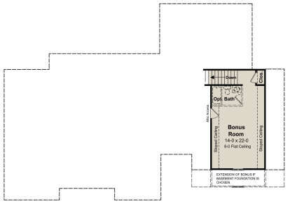 Bonus Room for House Plan #348-00347