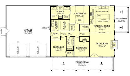 Main Floor for House Plan #041-00393