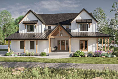 Modern Farmhouse House Plan #963-01157 Elevation Photo