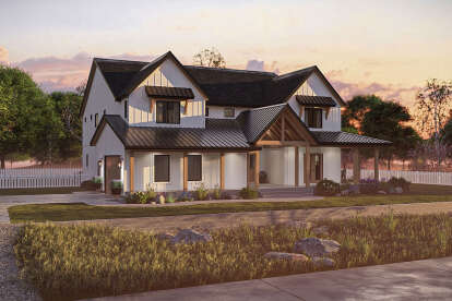 Modern Farmhouse House Plan #963-01157 Elevation Photo