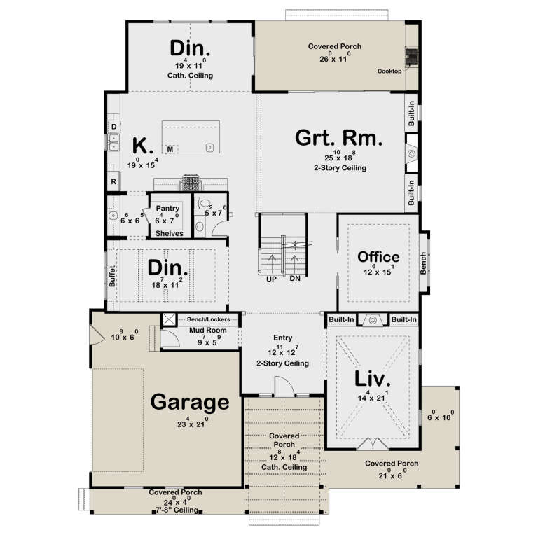 House Plan House Plan #33523 Drawing 1