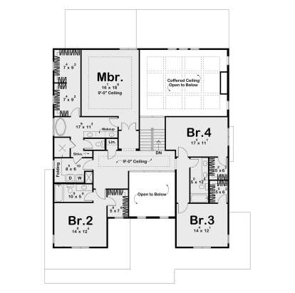 Second Floor for House Plan #963-01157