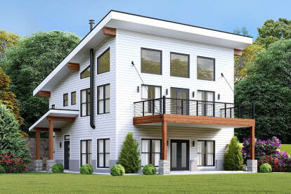 Modern House Plan #940-01317 Elevation Photo