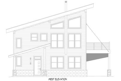 Modern House Plan #940-01317 Elevation Photo