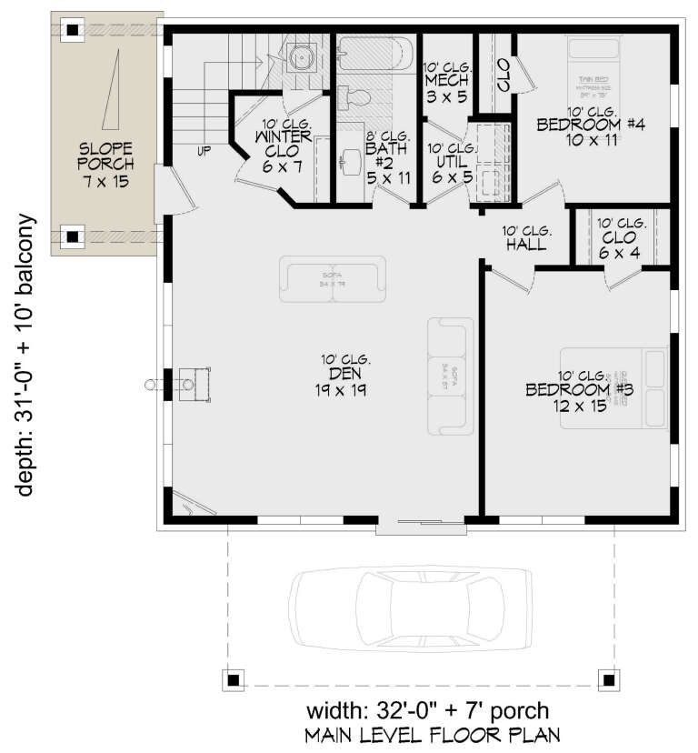 House Plan House Plan #33525 Drawing 1