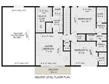 Second Floor for House Plan #940-01318