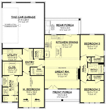 Main Floor  for House Plan #041-00394