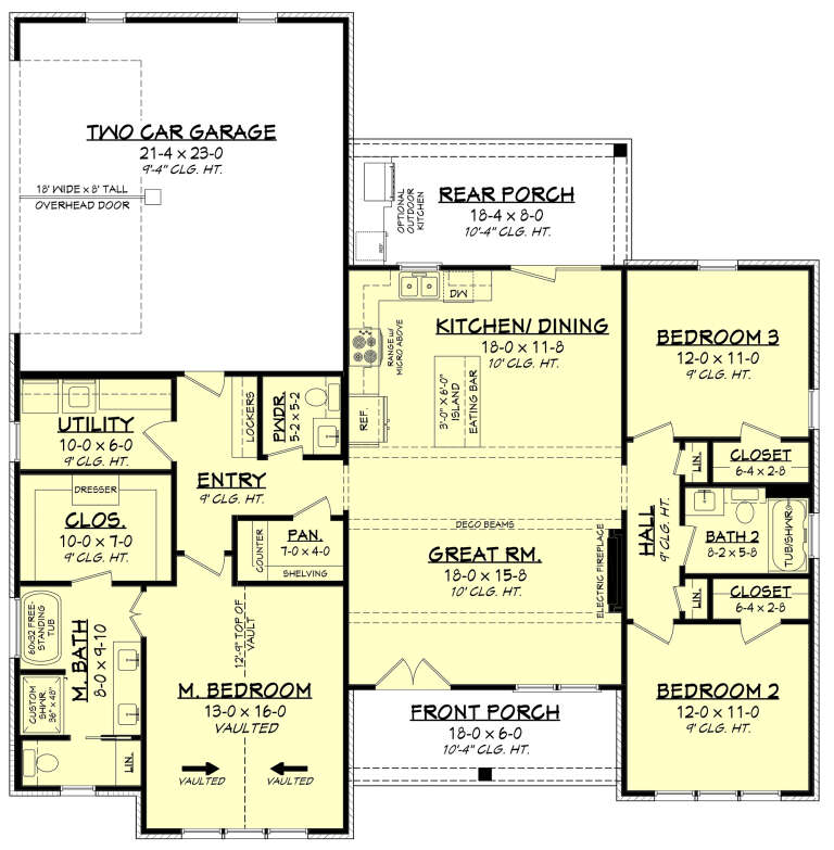 House Plan House Plan #33528 Drawing 1