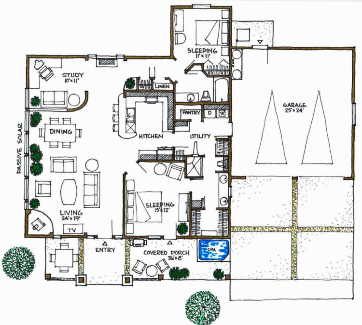Floorplan 1 for House Plan #192-00031