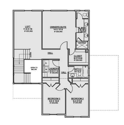 Second Floor for House Plan #7306-00042