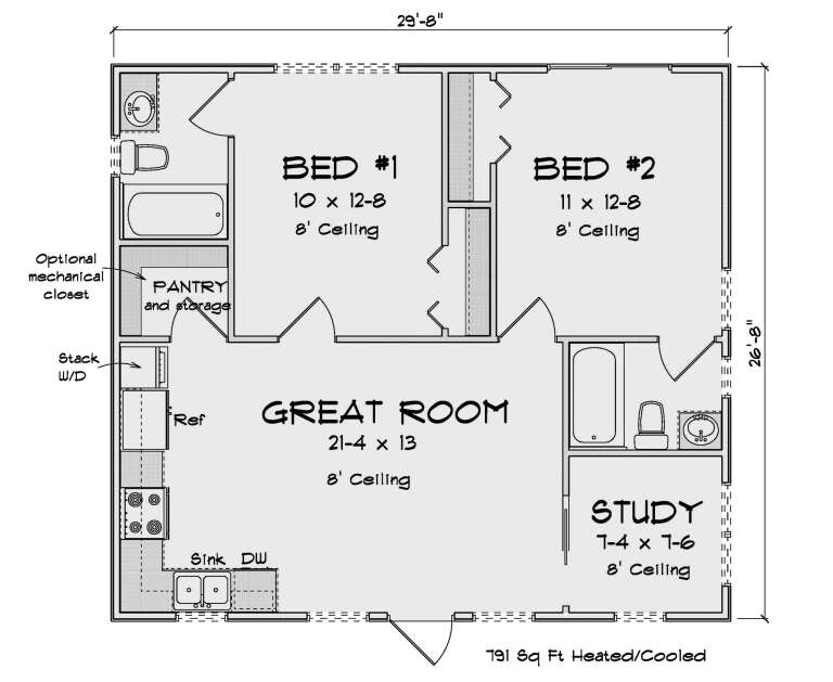 House Plan House Plan #33531 Drawing 1