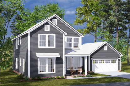 Modern Farmhouse House Plan #4848-00473 Elevation Photo