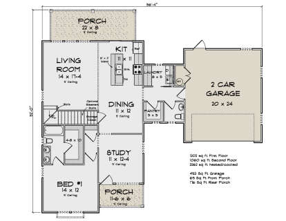 Main Floor  for House Plan #4848-00473