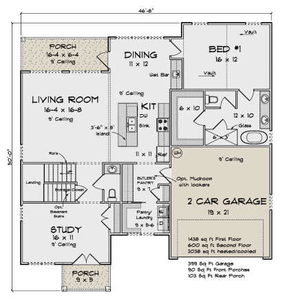Main Floor  for House Plan #4848-00476
