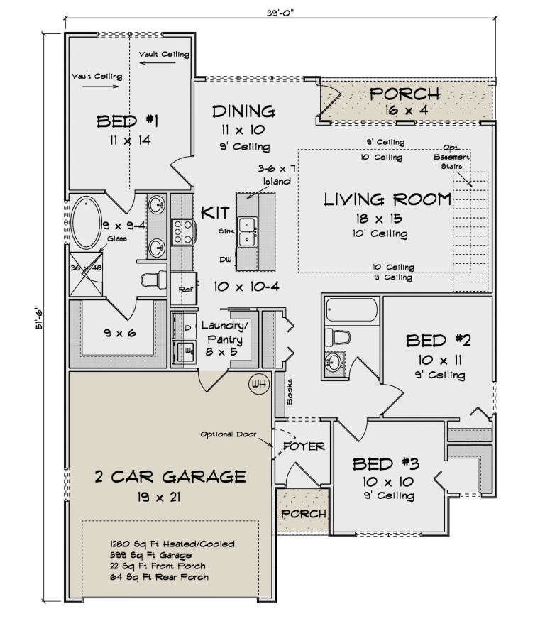 House Plan House Plan #33536 Drawing 1