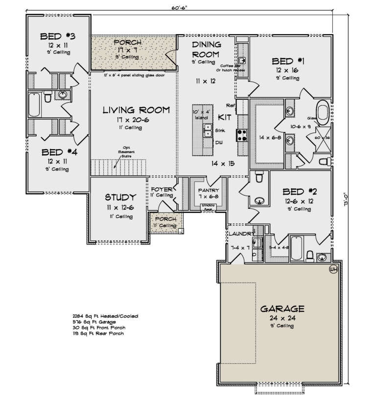 House Plan House Plan #33538 Drawing 1