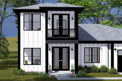 Modern House Plan #4848-00480 Elevation Photo