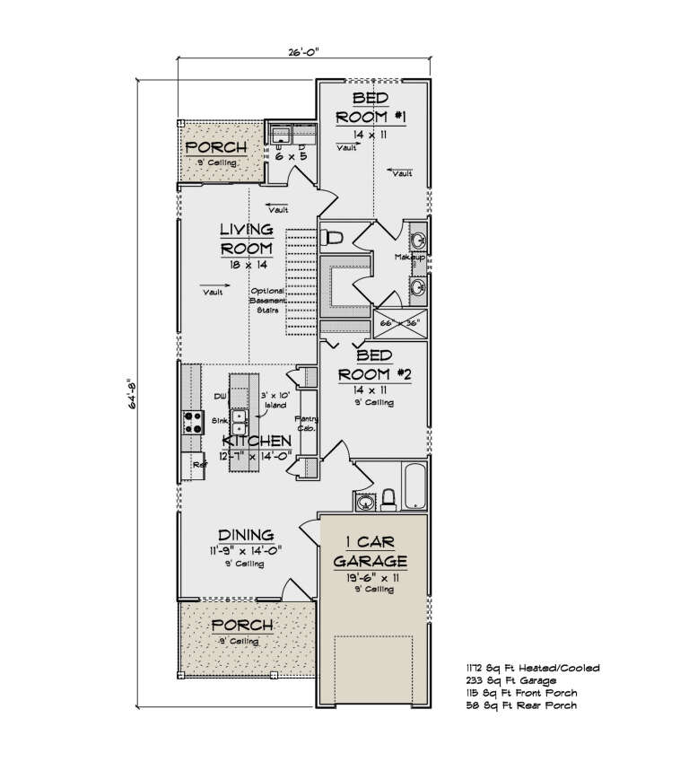 House Plan House Plan #33540 Drawing 1