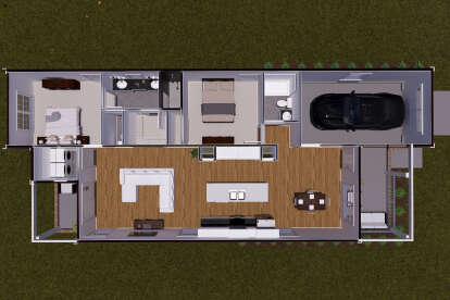 Overhead First Floor for House Plan #4848-00481