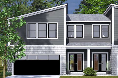 Contemporary House Plan #4848-00483 Elevation Photo