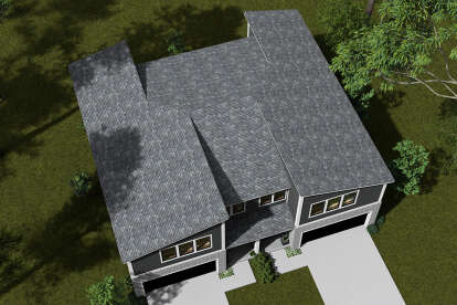 Contemporary House Plan #4848-00483 Elevation Photo